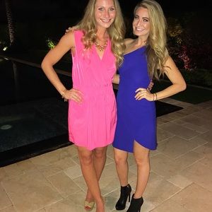 EUC- work once blue BCBG dress size 0